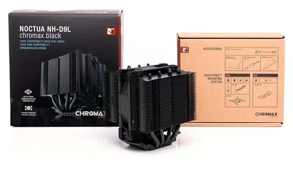 Noctua выпустила чёрные версии кулеров NH-D9L и NH-L9x65