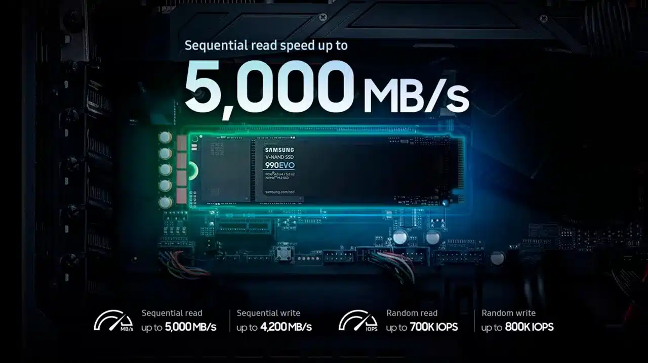 Samsung почти выпустила накопители 990 EVO с поддержкой PCI-E 5.0 и PCI-E 4.0
