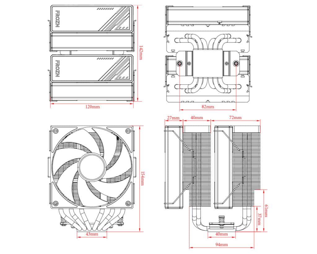 Обзор и тестирование процессорного кулера ID-COOLING FROZN A620 ARGB