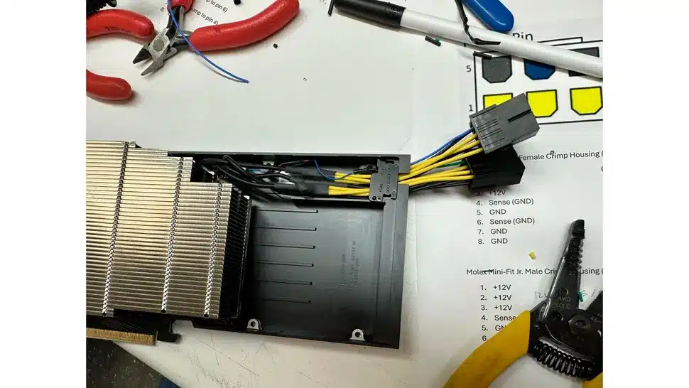 Владельцы RTX 4090 сгоревшими коннекторами 16-pin прибегают к самодельным решениям