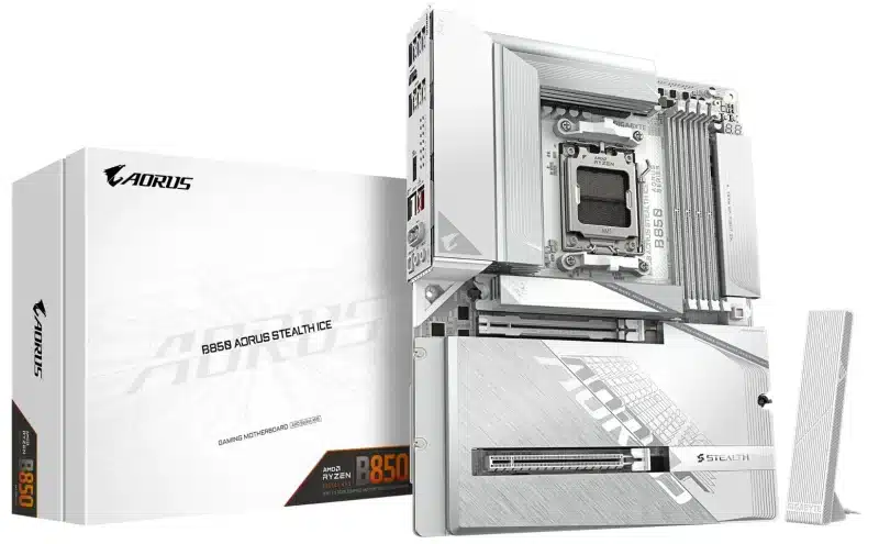 Gigabyte представила материнские платы X870 и B850 Aorus Stealth — со скрытым подключением кабелей