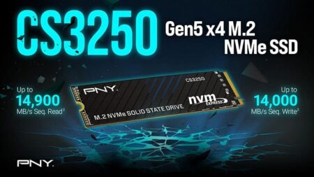 PNY представила SSD CS3250 PCIe 5.0 со скоростью до 14.9 ГБ/с