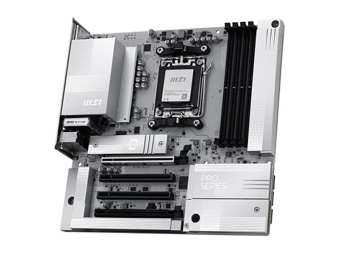 MSI представила бюджетную материнскую плату PRO B840M-P EVO PZ с обратным расположением разъёмов