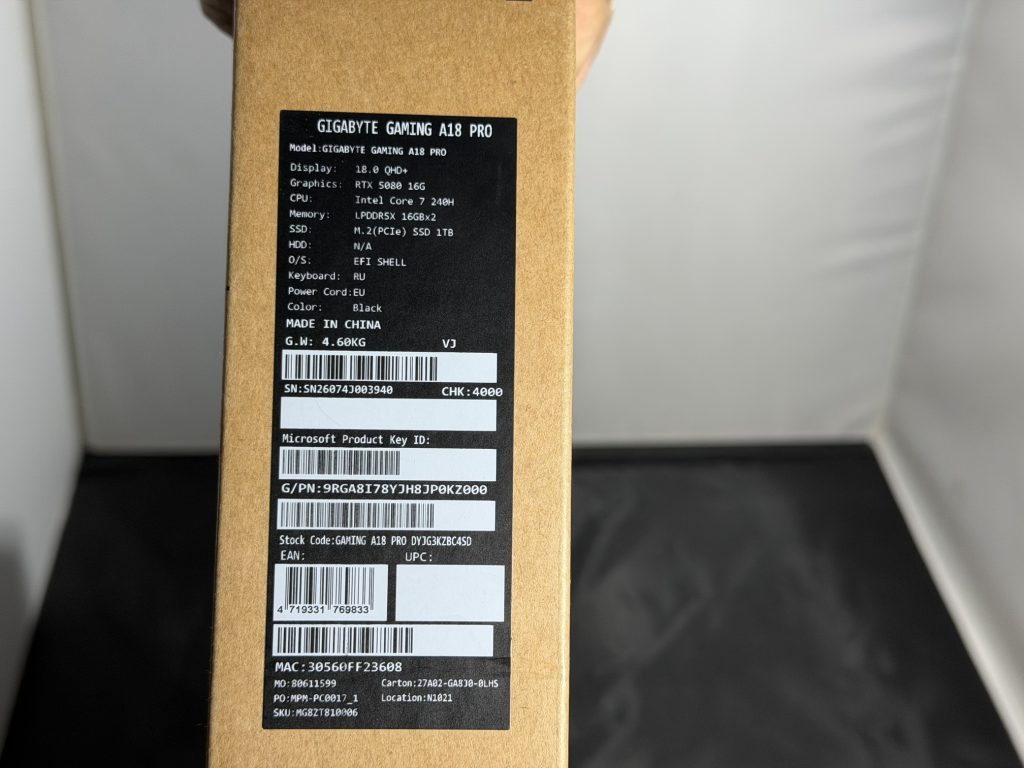 GIGABYTE GAMING A18 PRO: большой игровой ноутбук с ИИ-помощником GiMATE