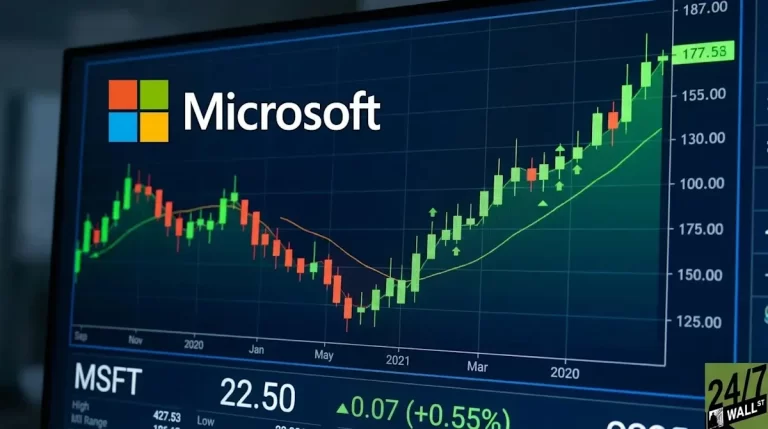 Microsoft взлетела на 15% за день
