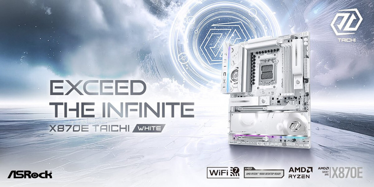 Asrock X870E Taichi White уже в продаже